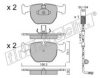 fri.tech. 575.0W Brake Pad Set, disc brake